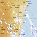 Live Grafton Weather Radar - 128km - Rain Rate