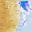Live Grafton Weather Radar - 128km - Rain Rate