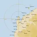 Live Learmonth Weather Radar - 256km - Rain Rate
