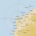 Live Learmonth Weather Radar - 256km - Rain Rate