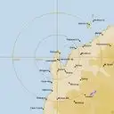 Live Learmonth Weather Radar - 256km - Rain Rate