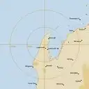 Live Learmonth Weather Radar - 128km - Rain Rate