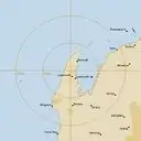 Live Learmonth Weather Radar - 128km - Rain Rate