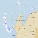 Live Learmonth Weather Radar - 128km - Rain Rate