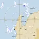 Live Learmonth Weather Radar - 128km - Rain Rate