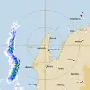 Live Learmonth Weather Radar - 128km - Rain Rate