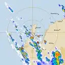 Live Learmonth Weather Radar - 128km - Rain Rate
