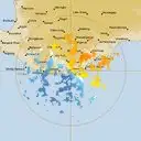 Live Albany Weather Radar - 128km - Doppler Wind
