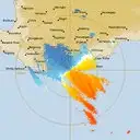 Live Albany Weather Radar - 128km - Doppler Wind