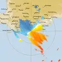Live Albany Weather Radar - 128km - Doppler Wind