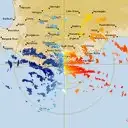 Live Albany Weather Radar - 128km - Doppler Wind