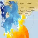 Live Albany Weather Radar - 128km - Doppler Wind