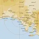 Live Ceduna Weather Radar - 512km - Rain Rate