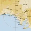 Live Ceduna Weather Radar - 512km - Rain Rate