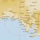 Live Ceduna Weather Radar - 512km - Rain Rate