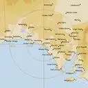 Live Ceduna Weather Radar - 512km - Rain Rate
