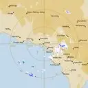 Live Ceduna Weather Radar - 256km - Rain Rate
