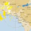 Live Ceduna Weather Radar - 128km - Doppler Wind