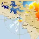 Live Ceduna Weather Radar - 128km - Doppler Wind