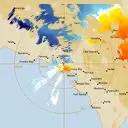 Live Ceduna Weather Radar - 128km - Doppler Wind
