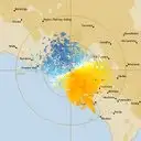 Live Ceduna Weather Radar - 128km - Doppler Wind