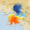 Live Ceduna Weather Radar - 128km - Doppler Wind