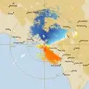 Live Ceduna Weather Radar - 128km - Doppler Wind