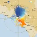 Live Ceduna Weather Radar - 128km - Doppler Wind