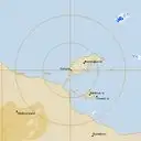 Live Mornington Island Weather Radar - 128km - Rain Rate
