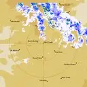 Live Halls Creek Weather Radar - 128km - Rain Rate