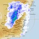 Live Canberra Weather Radar - 256km - Rain Rate