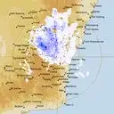 Live Canberra Weather Radar - 256km - Rain Rate