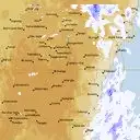 Live Canberra Weather Radar - 128km - Rain Rate