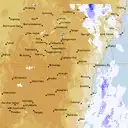 Live Canberra Weather Radar - 128km - Rain Rate