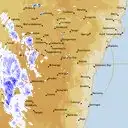 Live Canberra Weather Radar - 128km - Rain Rate