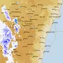 Live Canberra Weather Radar - 128km - Rain Rate