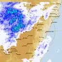 Live Canberra Weather Radar - 128km - Rain Rate