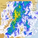 Live Canberra Weather Radar - 128km - Rain Rate