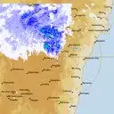 Live Canberra Weather Radar - 128km - Rain Rate