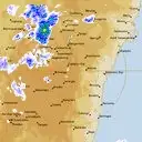 Live Canberra Weather Radar - 128km - Rain Rate