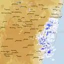 Live Canberra Weather Radar - 128km - Rain Rate