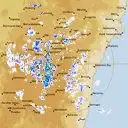 Live Canberra Weather Radar - 128km - Rain Rate
