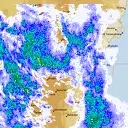 Live Canberra Weather Radar - 128km - Rain Rate