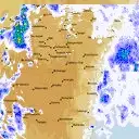 Live Canberra Weather Radar - 128km - Rain Rate