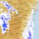 Live Canberra Weather Radar - 128km - Rain Rate
