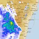 Live Canberra Weather Radar - 128km - Rain Rate