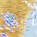 Live Canberra Weather Radar - 128km - Rain Rate