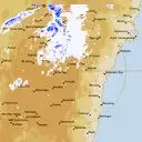 Live Canberra Weather Radar - 128km - Rain Rate