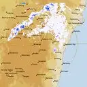 Live Canberra Weather Radar - 128km - Rain Rate