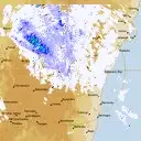 Live Canberra Weather Radar - 128km - Rain Rate